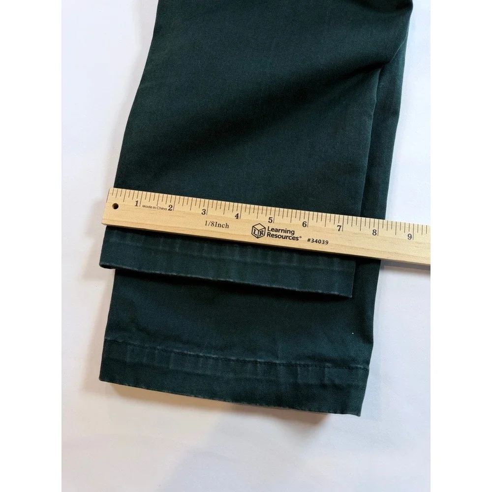 Banana Republic Fulton Skinny Fit Mens 38x34 Emerald Green Chino‎ Pants